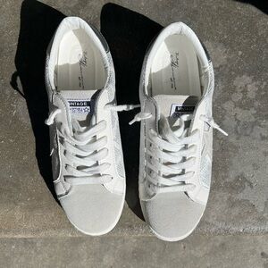 White Vintage Star Sneakers